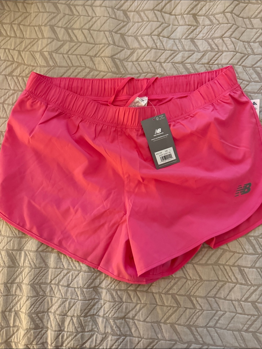 New Balance Womens Bright Pink Athletic Running Shorts